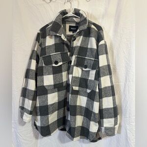 Black and White Plaid Shacket